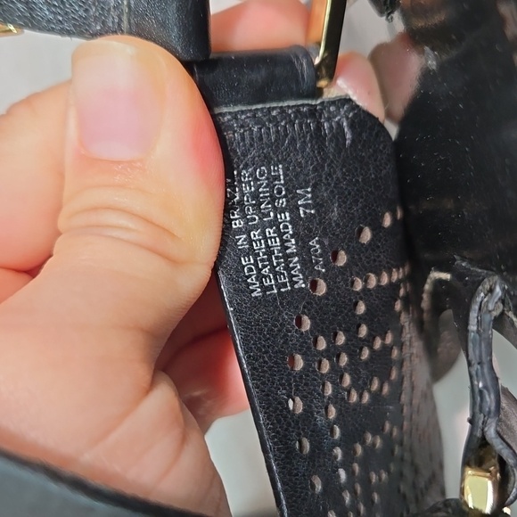 Tory Burch Womens Officine Creative T strap Thong Logo Sandals Flats shoes sz 7M - Picture 11 of 11